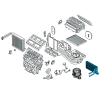 OEM Ford Police Interceptor Utility Heater Core Diagram - L1MZ-18476-BB