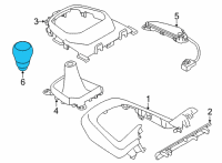 OEM 2022 Toyota GR86 Shift Knob Diagram - SU003-08880