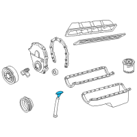 OEM 1997 Chevrolet Express 3500 Indicator Asm-Oil Level Diagram - 12550535