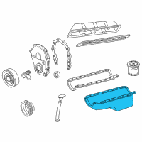 OEM 1992 Chevrolet C3500 Oil Pan Diagram - 10240721
