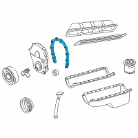 OEM 1996 GMC C2500 Front Cover Gasket Diagram - 10198910