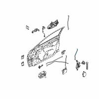 OEM 2006 Nissan Altima Rod-Key Lock, L Diagram - 80515-8J000