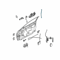 OEM 2002 Nissan Altima Rod Assy-Outside Handle, LH Diagram - 80609-8J000