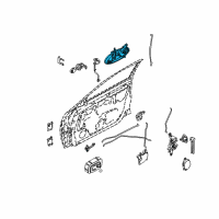 OEM 2002 Nissan Altima Front Outside Door Handle Assembly, Right Diagram - 80606-8J001
