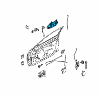 OEM 2004 Nissan Altima Front Outside Door Handle Assembly, Right Diagram - 80606-8J001