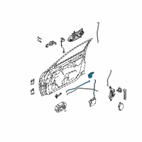 OEM Nissan Altima Cable-Lock Knob, RH Diagram - 80512-8J000