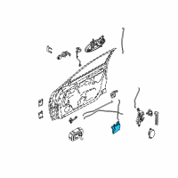 OEM 2000 Infiniti I30 Automatic Rear Door Lock Actuator, Left Diagram - 80553-AA20A