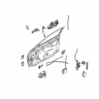 OEM Nissan Cable-Front Door Inside Handle Diagram - 80506-8J000