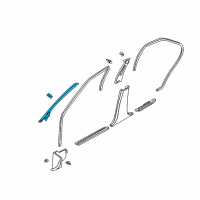 OEM 2005 Nissan Altima GARNISH Assembly-Front Pillar, LH Diagram - 76912-3Z600