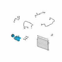 OEM 2010 Saturn Vue Air Conditioner Compressor Diagram - 19130314