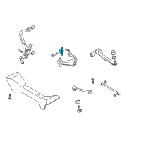 OEM 2001 Hyundai Sonata Arm Assembly-Rear Upper, LH Diagram - 55110-38000