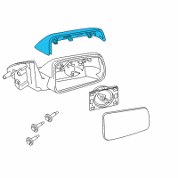 OEM 2011 Ford Focus Mirror Cover Diagram - 8S4Z-17D743-AA