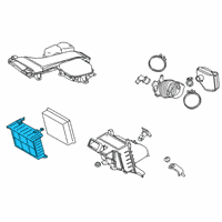 OEM 2017 Lexus RX450h Cap Sub-Assy, Air Cleaner Diagram - 17705-0P240