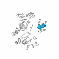 OEM 1998 Ford Windstar Valve Cover Diagram - F87Z6582EA