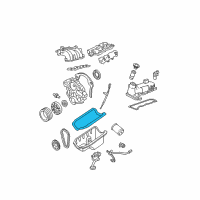 OEM Ford Windstar Oil Pan Sealer Diagram - 2U1Z-6710-AA