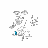 OEM 1990 Ford Probe Timing Gear Set Diagram - YF1Z-6B290-AA