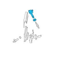 OEM 2007 Honda Civic Coil, Plug Hole Diagram - 30520-RNA-A01