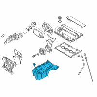 OEM 2010 Chevrolet Aveo Oil Pan Diagram - 25181235