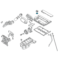 OEM 2003 Saturn Vue Filler Cap Seal Diagram - 90448217
