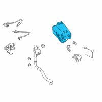 OEM 2017 Infiniti Q50 CANISTER Assembly EVAPORATION Diagram - 14950-5CA0A