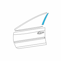 OEM 2013 Nissan Altima Tape-Front Door Outside, LH Diagram - 80813-3TA0B