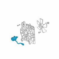 OEM 2008 Honda Ridgeline Motor, Cooling Fan Diagram - 19030-RJE-A01