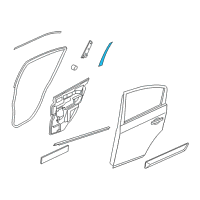 OEM Nissan Tape-Rear Door Outside, LH Diagram - 82813-ET000