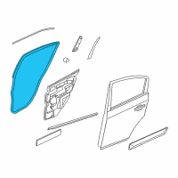 OEM Nissan Sentra WEATHERSTRIP-Rear LH Diagram - 82831-ZT50A