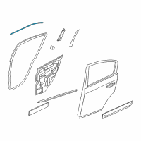 OEM Nissan Sentra Tape-Rear Door Outside, LH Diagram - 82819-ET000