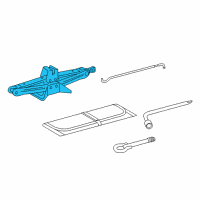 OEM Toyota Corolla iM Jack Assembly Diagram - 09111-30190