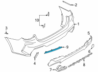 OEM 2022 BMW M440i REFLECTOR, REAR LEFT Diagram - 63-14-8-076-325