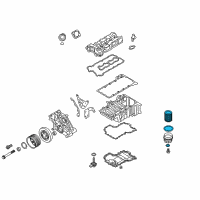 OEM BMW 650i xDrive Gran Coupe Oil Filter Diagram - 11-42-7-583-220