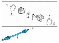 OEM Chevrolet Trailblazer Axle Assembly Diagram - 60006452