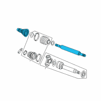 OEM 2011 Ford Focus Shaft & Joint Assembly Diagram - 8S4Z-3B436-A