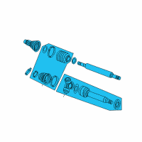 OEM 2007 Ford Focus Shaft & Joint Assembly Diagram - 8S4Z-3B437-A