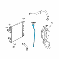 OEM DIPSTICK-COOLANT Fluid Level Diagram - 68050782AA