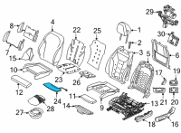 OEM 2021 BMW M440i HEATER ELEMENT, THIGH SUPPOR Diagram - 52-10-7-414-706