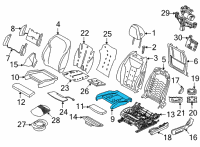 OEM BMW M440i xDrive FOAM PAD, SPORT SEAT, PERFOR Diagram - 52-10-7-414-696