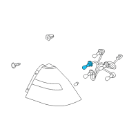 OEM Chevrolet Aveo5 Back Up Lamp Bulb Diagram - 94535571