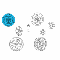 OEM 1998 Dodge Durango Alloy Wheels Diagram - 52106144AA