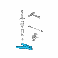 OEM 2005 Mercury Mountaineer Lower Control Arm Diagram - 5L2Z-5A649-B