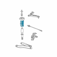 OEM 2002 Mercury Mountaineer Coil Spring Diagram - 1L2Z-5560-BA