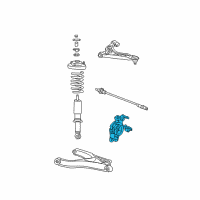 OEM 2004 Mercury Mountaineer Knuckle Diagram - 3L2Z-5A969-BB