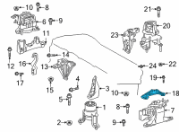 OEM 2018 Toyota Camry Support Bracket Diagram - 12318-F0020