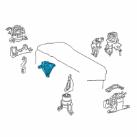 OEM Lexus ES250 INSULATOR Sub-Assembly Diagram - 12305-F0020