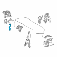 OEM 2019 Toyota Camry Side Mount Diagram - 12306-F0010