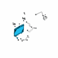 OEM 2001 Nissan Sentra Radiator Assy Diagram - 21460-6M200