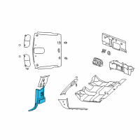 OEM 2002 Dodge Ram 1500 Panel-B Pillar Diagram - 5HA58XDVAF