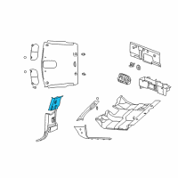 OEM 2005 Dodge Ram 1500 Panel-B Pillar Diagram - 5GR30TL2AC