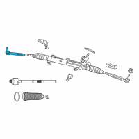 OEM 2016 Dodge Challenger Tie Rod-Outer Diagram - 68156902AA